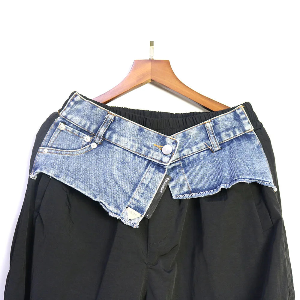 Denim Fashion Cargo Pants