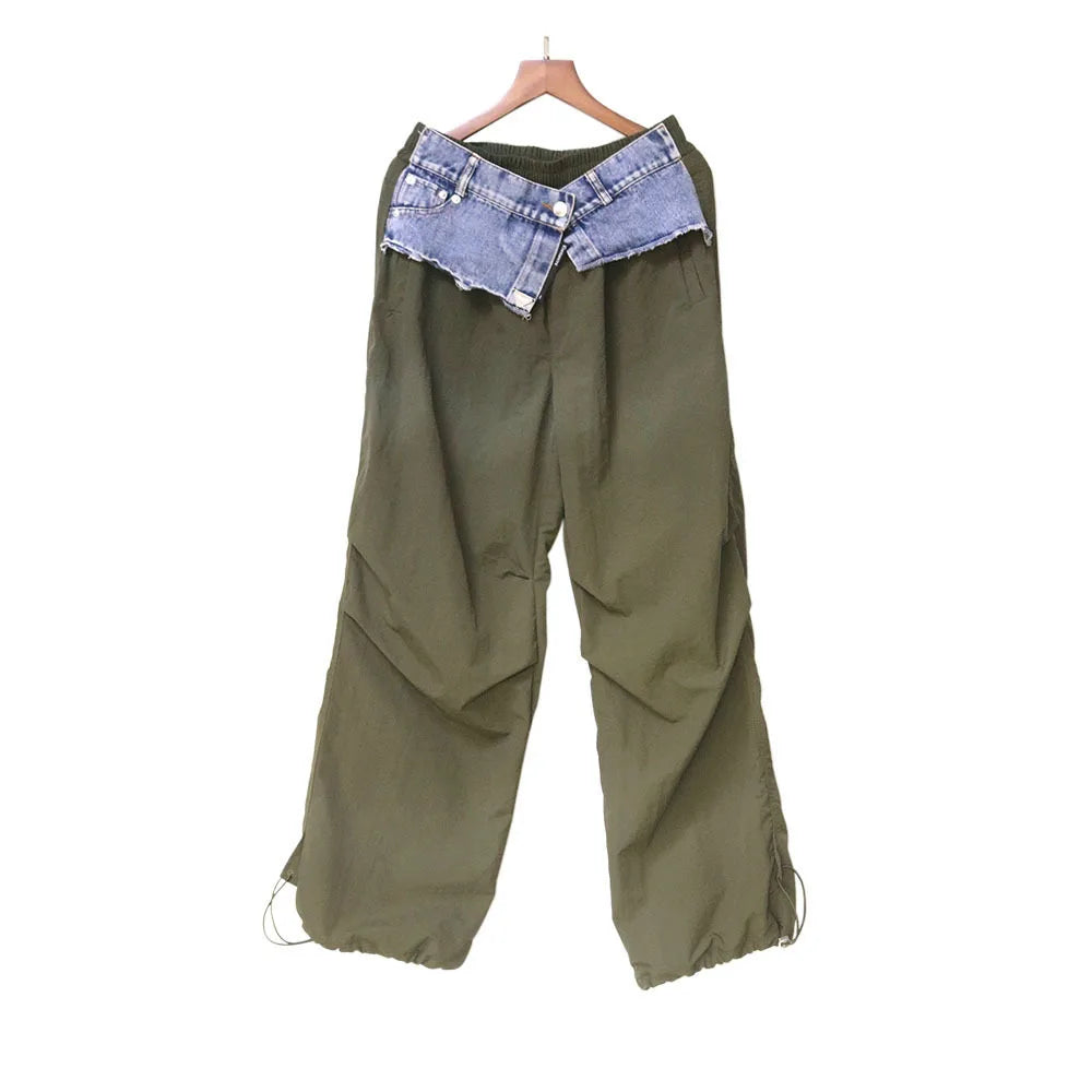Denim Fashion Cargo Pants