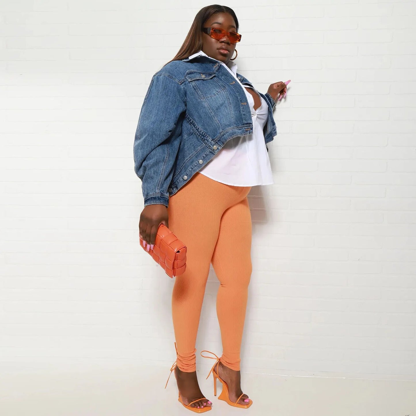 Turn-down Denim Jacket