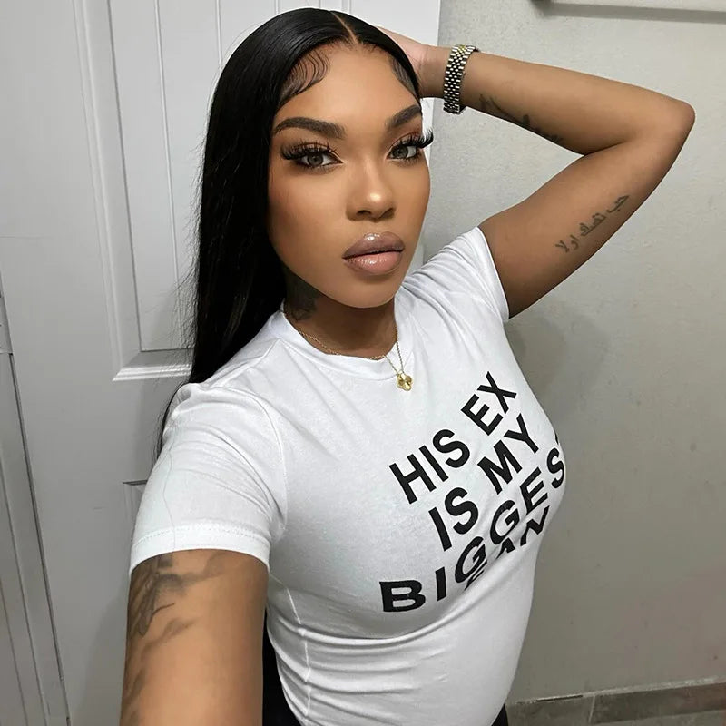 Fitted Short Sleeve Graphic T Shirt