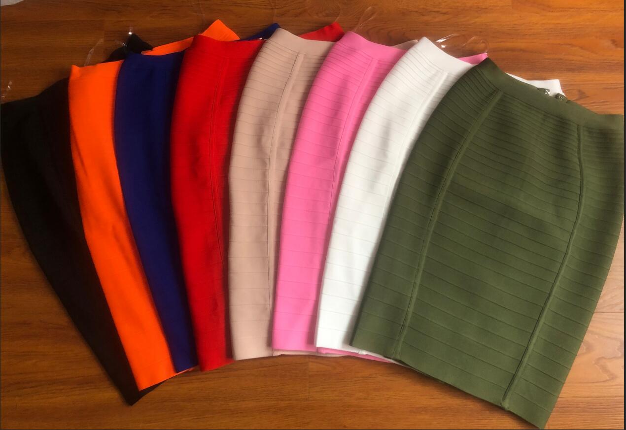 Bandage Knee Length Pencil Skirt