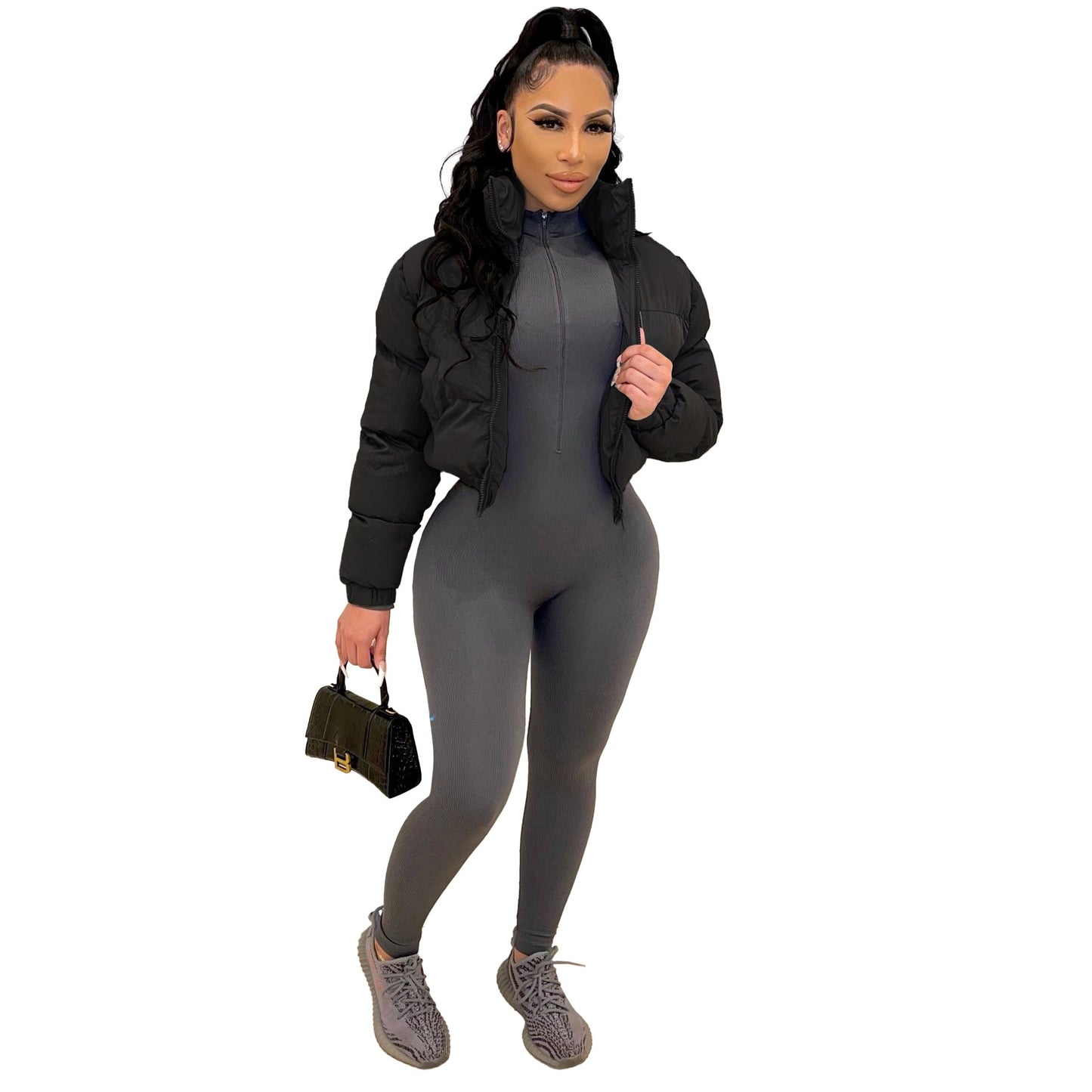 cute cropped puffer jackets