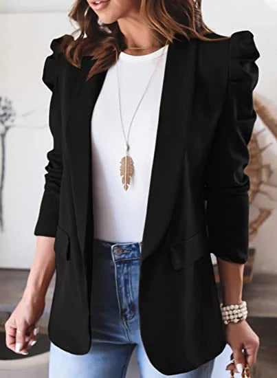 Casual Puff sleeve blazer