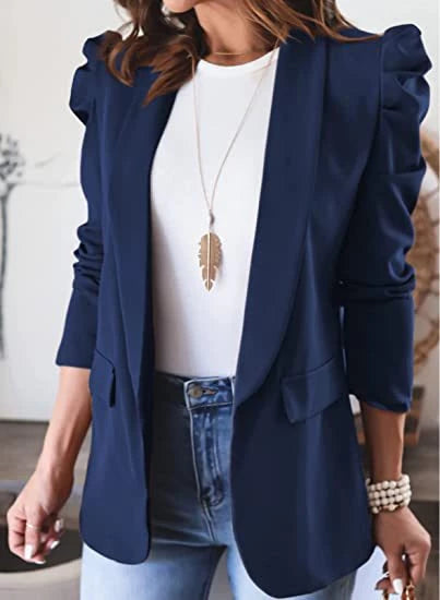 Casual Puff sleeve blazer
