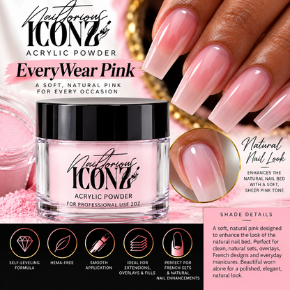 Nailtorious Iconz Professional Acrylic Powder – 2 oz