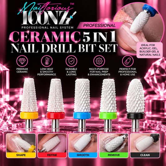 Professional Ceramic 5 in 1  Nail Drill Bit