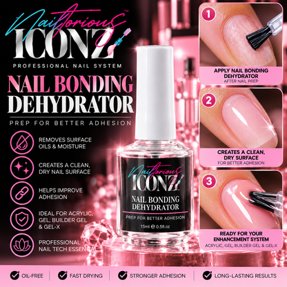 Nailtorious Iconz Nail Bonding Dehydrator – 15ml Professional Nail Prep