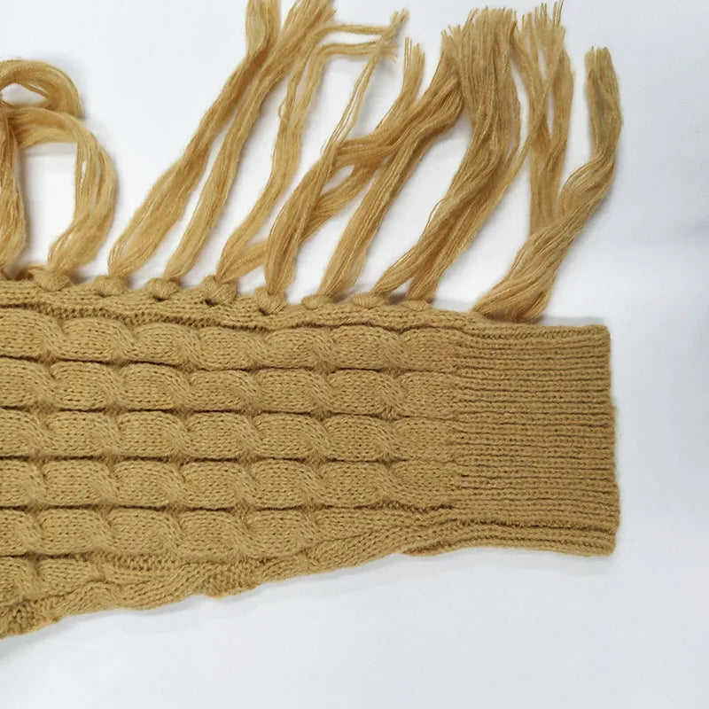 Tassel Knit Sweater & Pant Set