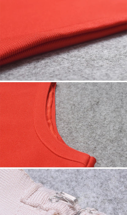 Zip Detail Turtleneck Midi Dress
