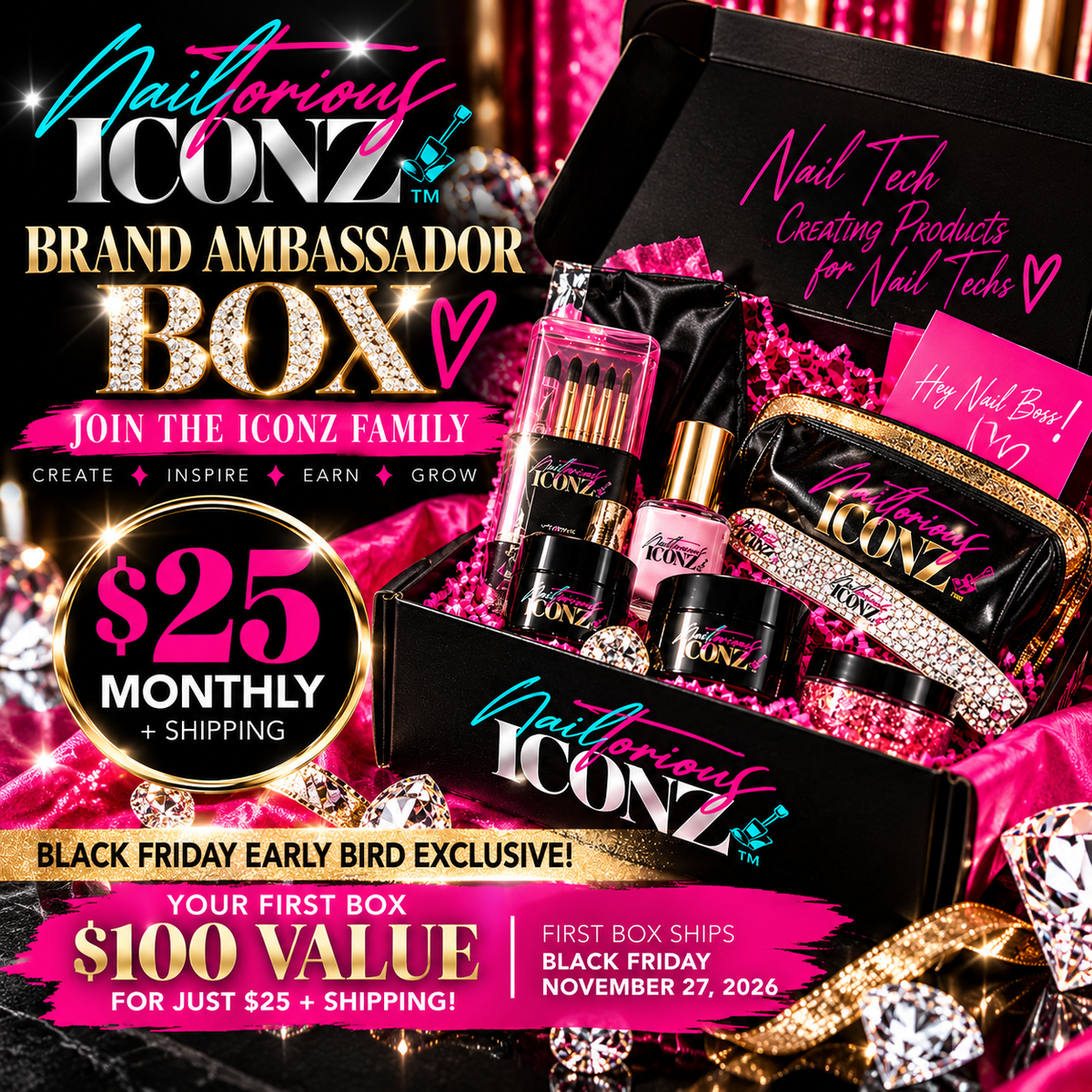 Nailtorious Iconz Brand Ambassador Box