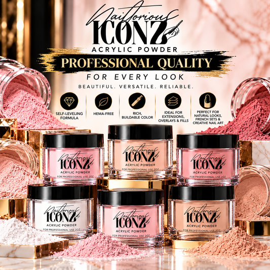 Nailtorious Iconz Professional Acrylic Powder – 2 oz