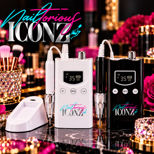 Nailtorious Iconz Professional Brushless E-File Nail Drill | 35,000 RPM