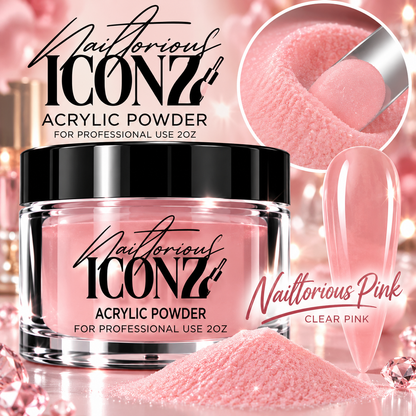 Nailtorious Iconz Professional Acrylic Powder – 2 oz