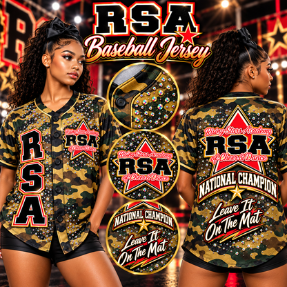 RSA National Champion Camouflage Baseball Jersey