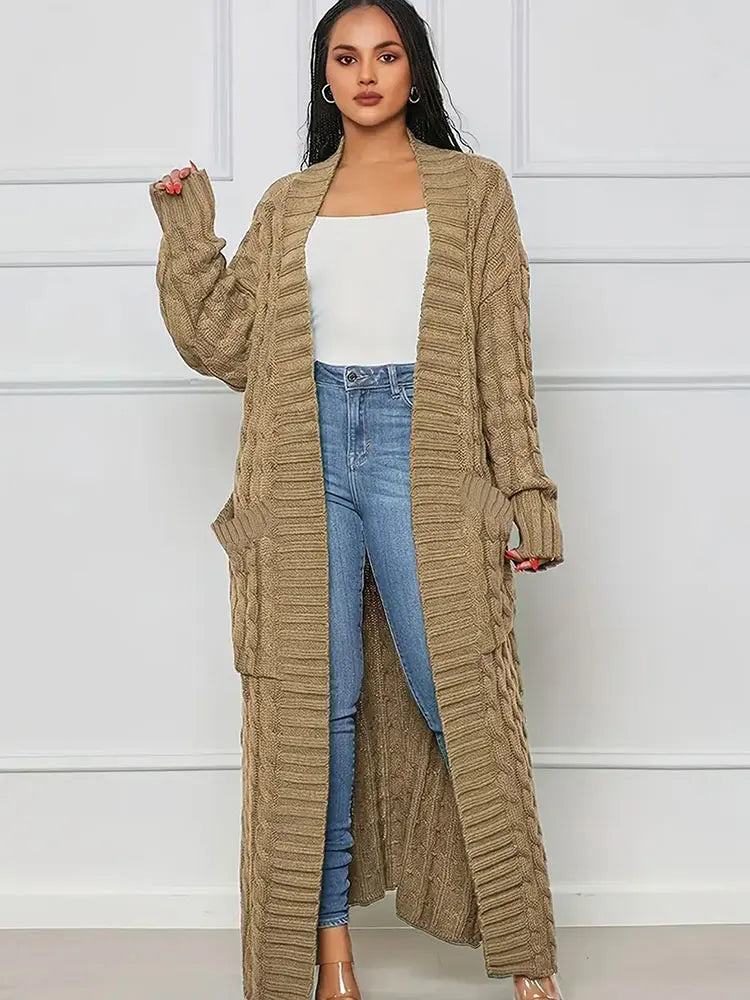 Super Long Cardigan With Pockets