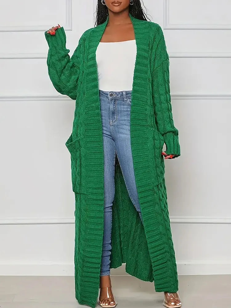 Super Long Cardigan With Pockets