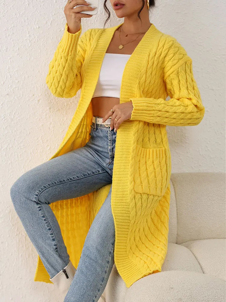 Super Long Cardigan With Pockets