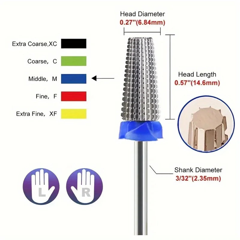 Professional Ceramic 5 in 1  Nail Drill Bit