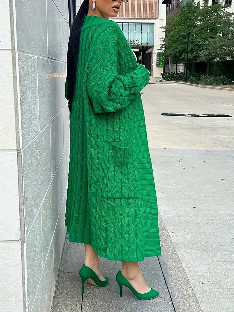 Super Long Cardigan With Pockets