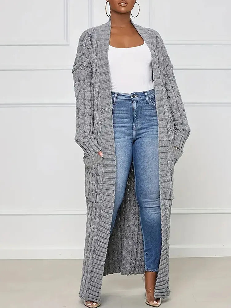 Super Long Cardigan With Pockets