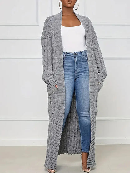 Super Long Cardigan With Pockets