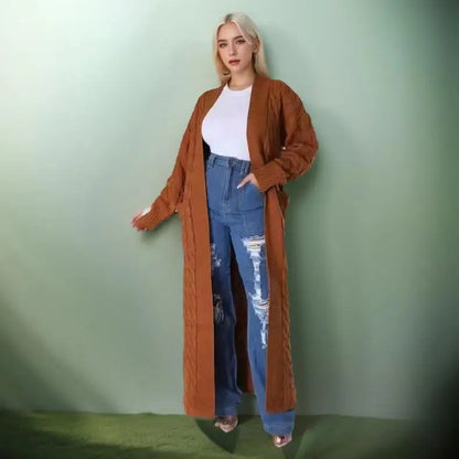 Super Long Cardigan With Pockets