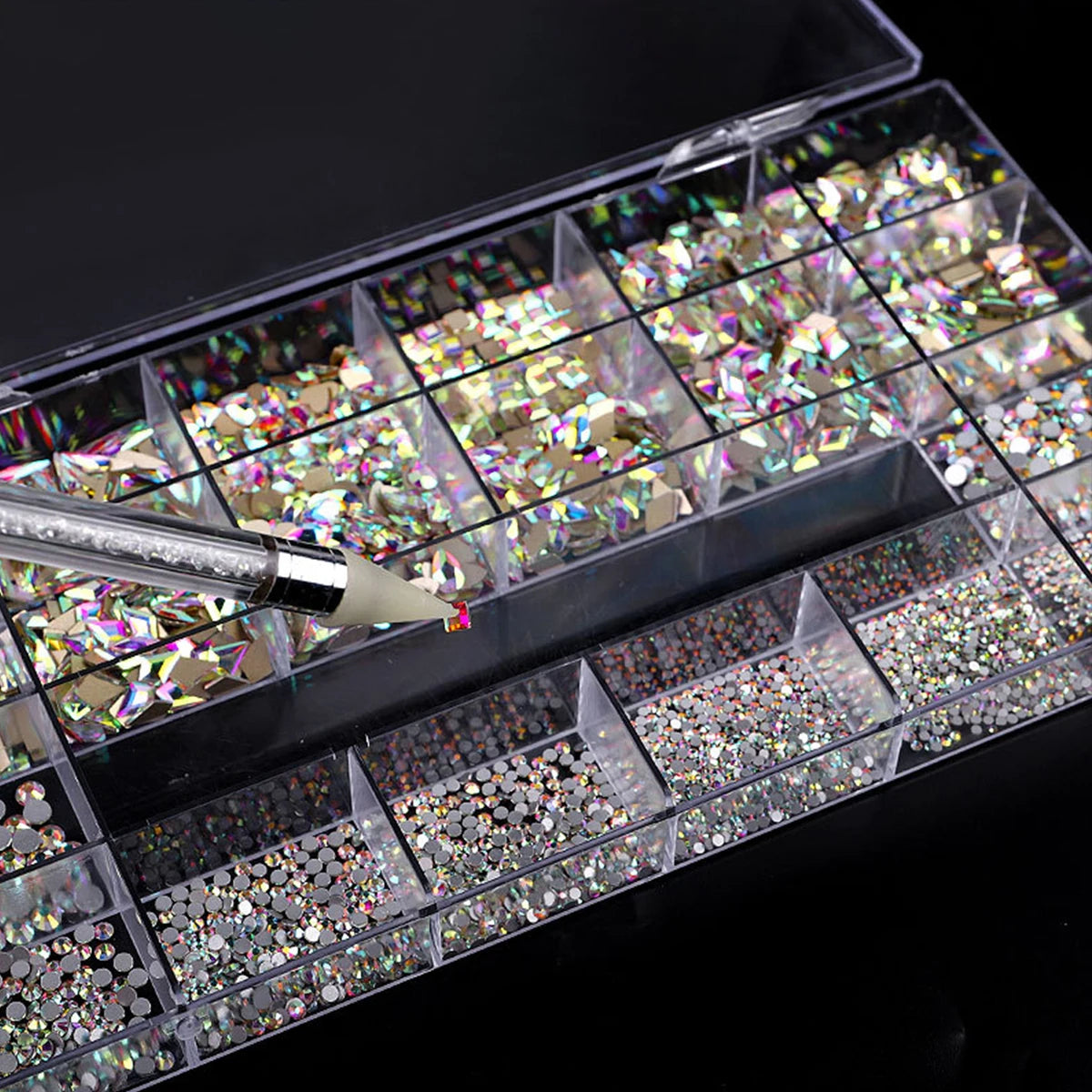 Glass Nail Rhinestone Decoration