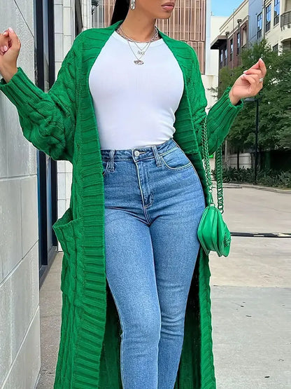 Super Long Cardigan With Pockets
