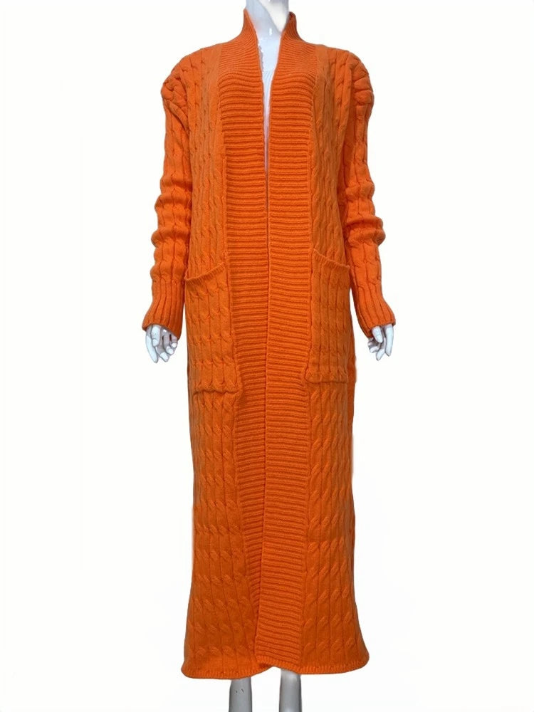 Super Long Cardigan With Pockets