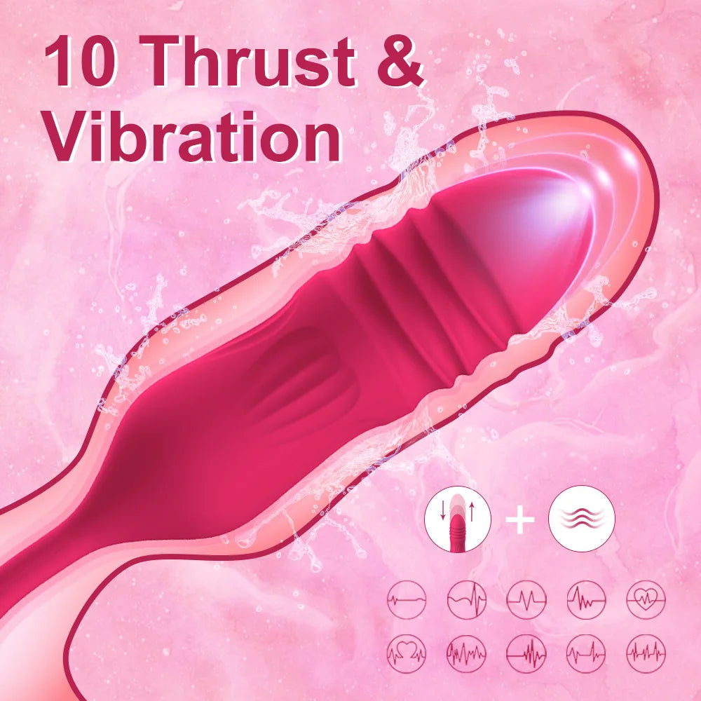 Rose Vagina Sucking Vibrator and Nipple Sucker