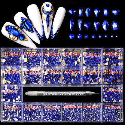 Glass Nail Rhinestone Decoration