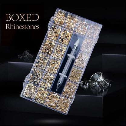 Glass Nail Rhinestone Decoration