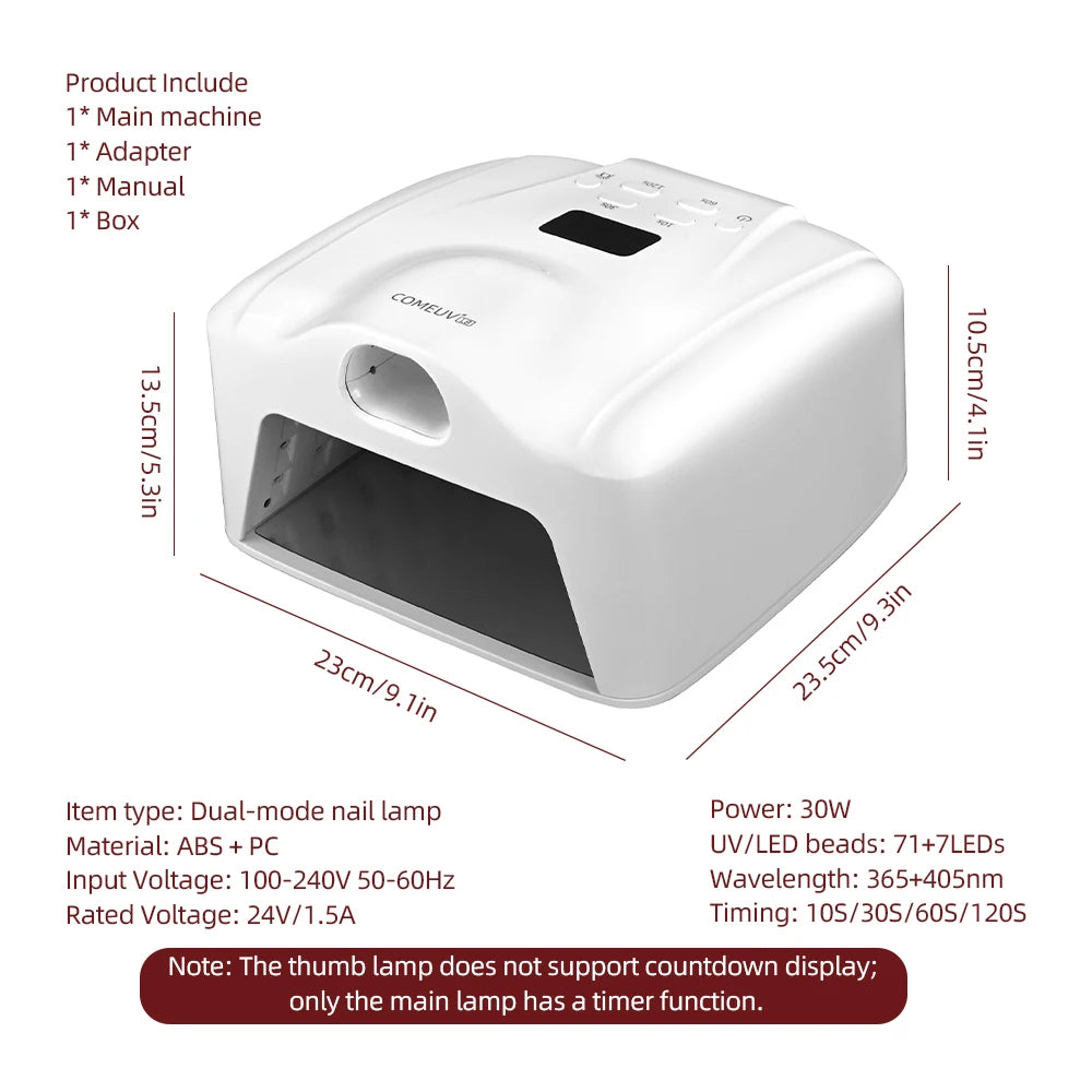 Dual-Mode Professional Nail Curing Lamp