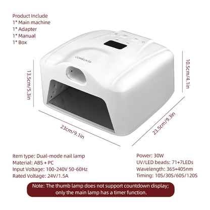 Dual-Mode Professional Nail Curing Lamp