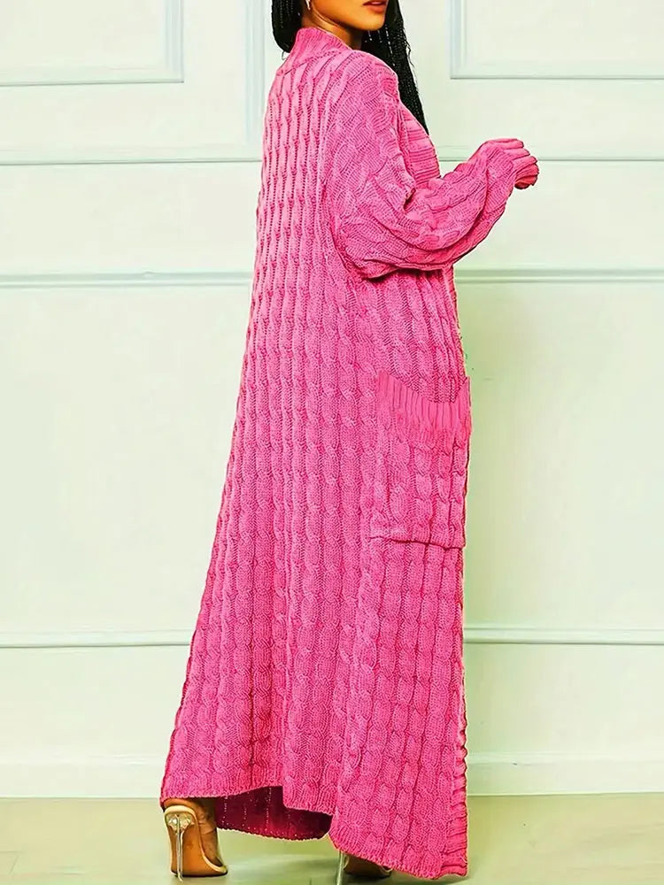 Super Long Cardigan With Pockets
