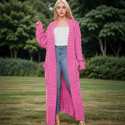 Super Long Cardigan With Pockets