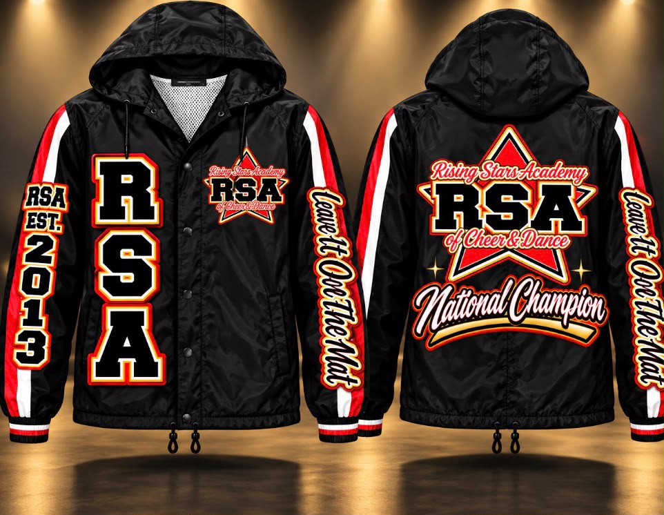 RSA National Champion Black Windbreaker Jacket