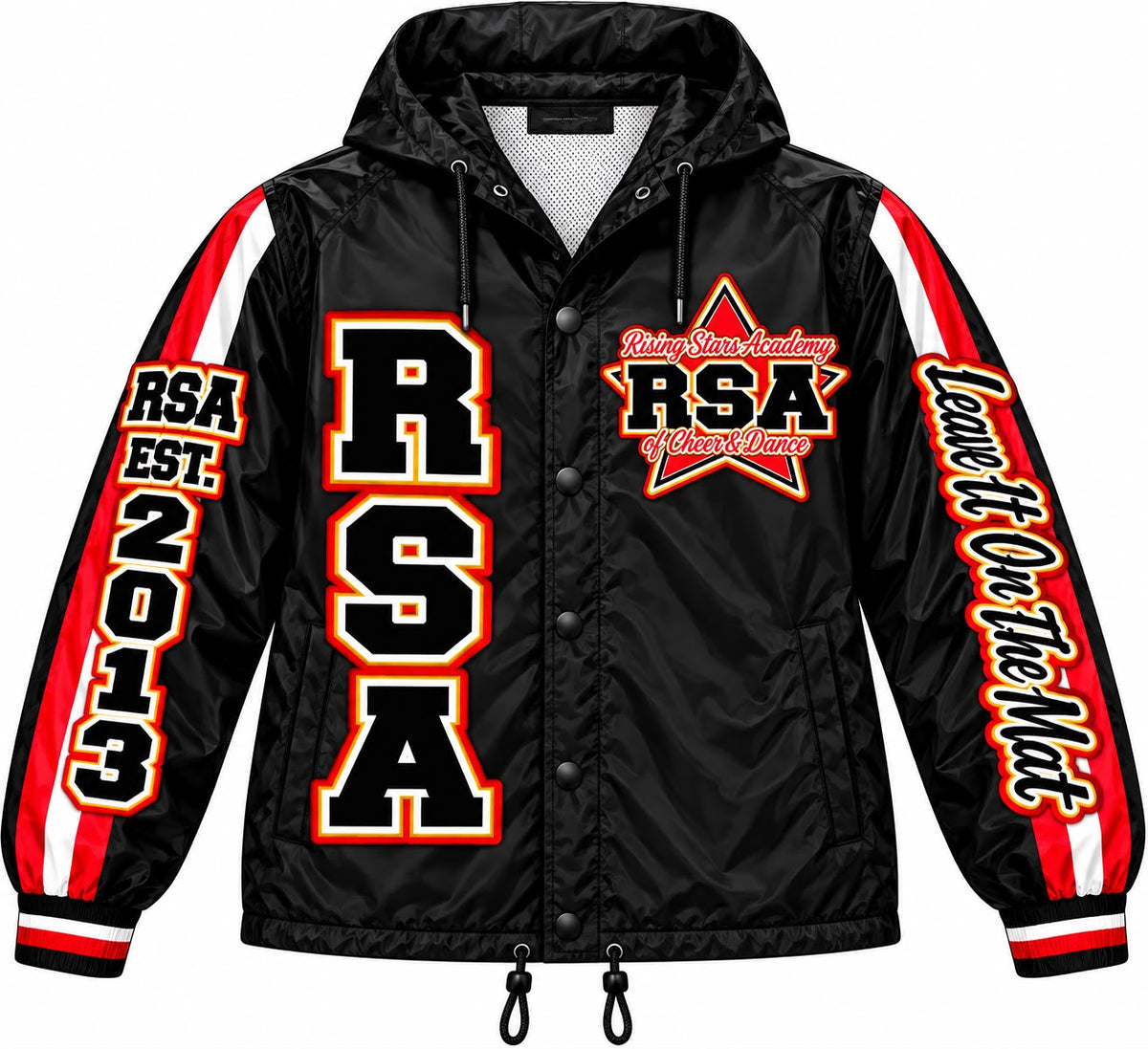 RSA National Champion Black Windbreaker Jacket