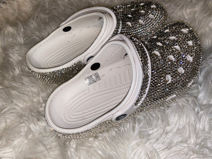 Clear Blinged Out Rhinestone Slides